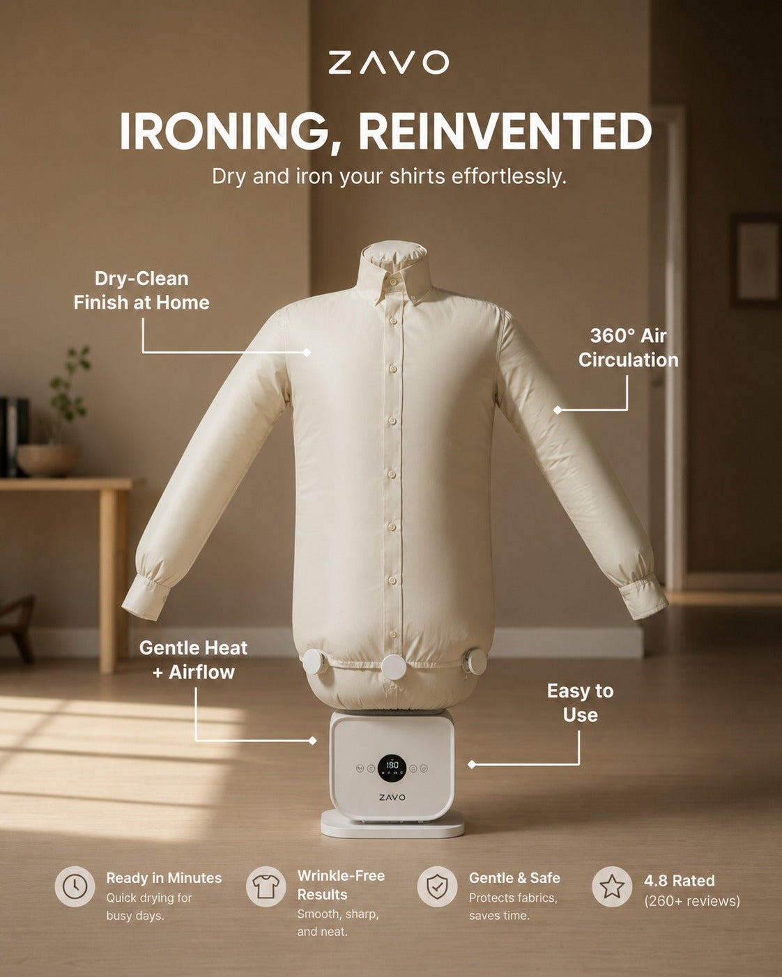 ZAVO ™ Automatic Ironing Machine